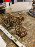 decorative metal motorcycle sculpture. Harley indian Vtg Wire Art Sculpture Coll