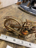 decorative metal motorcycle sculpture. Harley indian Vtg Wire Art Sculpture Coll