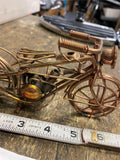 decorative metal motorcycle sculpture. Harley indian Vtg Wire Art Sculpture Coll