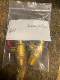 Brass Petcock Harley Chopper 1/2" Gas Tank Shutoff Valve 1/4 fuel line Bobber