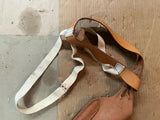 Vintage Made In USA Hunter 38-59 56 1/2" Hand Carved Brown Leather Holster LH