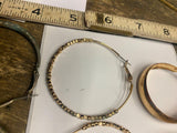 Vtg Lot Loop Earrings Circle  Dress Classy Estate Find  Gold Fancy