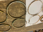 Vtg Lot Loop Earrings Circle  Dress Classy Estate Find  Gold Fancy