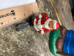 Vtg Manoil Barclay Metal Lead Skiing Santa Claus 30's Antique Christmas Decor!