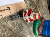 Vtg Manoil Barclay Metal Lead Skiing Santa Claus 30's Antique Christmas Decor!