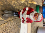 Vtg Manoil Barclay Metal Lead Skiing Santa Claus 30's Antique Christmas Decor!