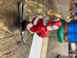 Vtg Manoil Barclay Metal Lead Skiing Santa Claus 30's Antique Christmas Decor!