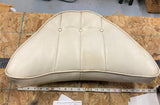 Factory Seat pad Shovelhead Panhead Buddy Seat Grab Rail FLH Glide White Vtg Acc