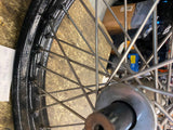 Vtg Kelsey Hayes Front Rim Panhead Knucklehead WL WR Flathead Spool hub Racer 18