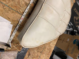 Factory Seat pad Shovelhead Panhead Buddy Seat Grab Rail FLH Glide White Vtg Acc