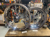 Custom Mag Wheels Chrome Ironhorse Chopper 8.5x18 2.15x21 Big Dog 250 Wide Tire