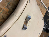 Factory Seat pad Shovelhead Panhead Buddy Seat Grab Rail FLH Glide White Vtg Acc
