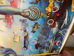 1886-1986 100 Years Automobile Signed Poster 200/1000 J van Wyk ARtist Tbird GTO