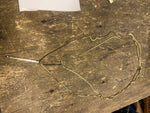 2 Vtg Lot Double look Long Drop Necklaces Dress Classy Drop Bar Gold Teardrops
