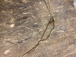 2 Vtg Lot Double look Long Drop Necklaces Dress Classy Drop Bar Gold Teardrops