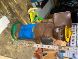 Vtg Smokey the Bear Piggy Coin Bank 70's plastic 14" Collectible Toy Decor Adver