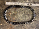 Magnetic Necklace Choker large Chunky Bead Woven Bronzish luster Dress Classy