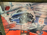Vtg 1972 Hoggs Hummer Salt Flats BSA Racing Poster Peterson Motorcycle Orig prin