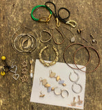 lot of Vtg Earrings Jewelry Victorian Style Hanging Dress Classy Estate find