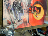 Vtg 1972 Hoggs Hummer Salt Flats BSA Racing Poster Peterson Motorcycle Orig prin