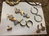 lot of Vtg Earrings Jewelry Victorian Style Hanging Dress Classy Estate find
