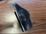 JBP Black Leather Left Handed Shooting Holster 202-L Left handed
