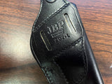 JBP Black Leather Left Handed Shooting Holster 202-L Left handed