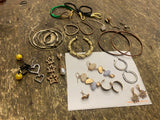 lot of Vtg Earrings Jewelry Victorian Style Hanging Dress Classy Estate find