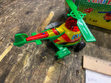 Vtg Wind up toy  Mini Helicopter Korea KIDS Toy Orig Box! Aero Mount Works!