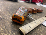 Vtg Yonezawa HAPPY CROCODILE Original windup tin toy Japan 50's Rare!