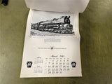 Vintage 1983 Pennsylvania Railroad Company Photographed Calendar