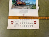 Vintage 1983 Pennsylvania Railroad Company Photographed Calendar