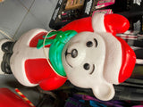 Vtg Blow Mold Santa Bear Don Featherstone Christmas Display Yard Decor 33"