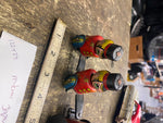 Vtg Mikuni Tin Litho soldiers Horse Original windup tin toy Japan 50's Rare!
