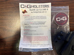 C&G Holsters Tactical Black Carbon Fiber Shooting Holster For Glock 19/23 OWB R