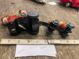 Vtg Mikuni Tin Litho soldiers Horse Original windup tin toy Japan 50's Rare!