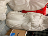 Vtg  Empire 40" Nativity Mary Joseph Jesus White Blow Mold Lot Christmas Decor