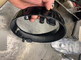 New Headlight Ring wide Visor built in Black Honda VtX Shadow VN Boulevard Vstar