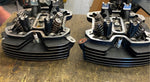 Pair Stock 114 Cylinder Heads Harley M8 Softail Std 280 miles Touring New T/o