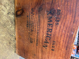 Vtg Wood Crate Box High Explosives Dynamite Box American Cyanamid Chemical Corp!