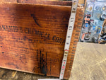 Vtg Wood Crate Box High Explosives Dynamite Box American Cyanamid Chemical Corp!