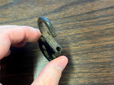 Vtg Antique Early 1900s Heart Shaped Padlock Small F Emblem No Key