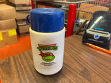 Vintage 1989 Teenage Mutant Ninja Turtles Blue Lid Lunchbox Thermos