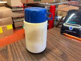 Vintage 1989 Teenage Mutant Ninja Turtles Blue Lid Lunchbox Thermos
