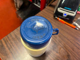 Vintage 1989 Teenage Mutant Ninja Turtles Blue Lid Lunchbox Thermos