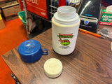 Vintage 1989 Teenage Mutant Ninja Turtles Blue Lid Lunchbox Thermos