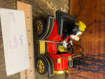 Vtg 80's Japan Mickey Mouse Toy Car Walt Disney Lever Drive CAr Lizzy Masudaya!