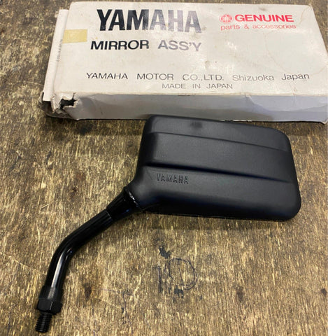 OEM Yamaha XJ Seca Maxim 750 900 Mirror 1981^ Black Factory Left Black Rectangle