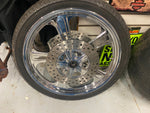 Ironhorse Wheel Set Billet Chrome Chopper 280 Tire 21" Pulley rotor Front Rear