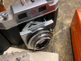Vtg Agfa Karat folding camera Solinar Lens Case flash 35mm Film 50mm 50's Lot!